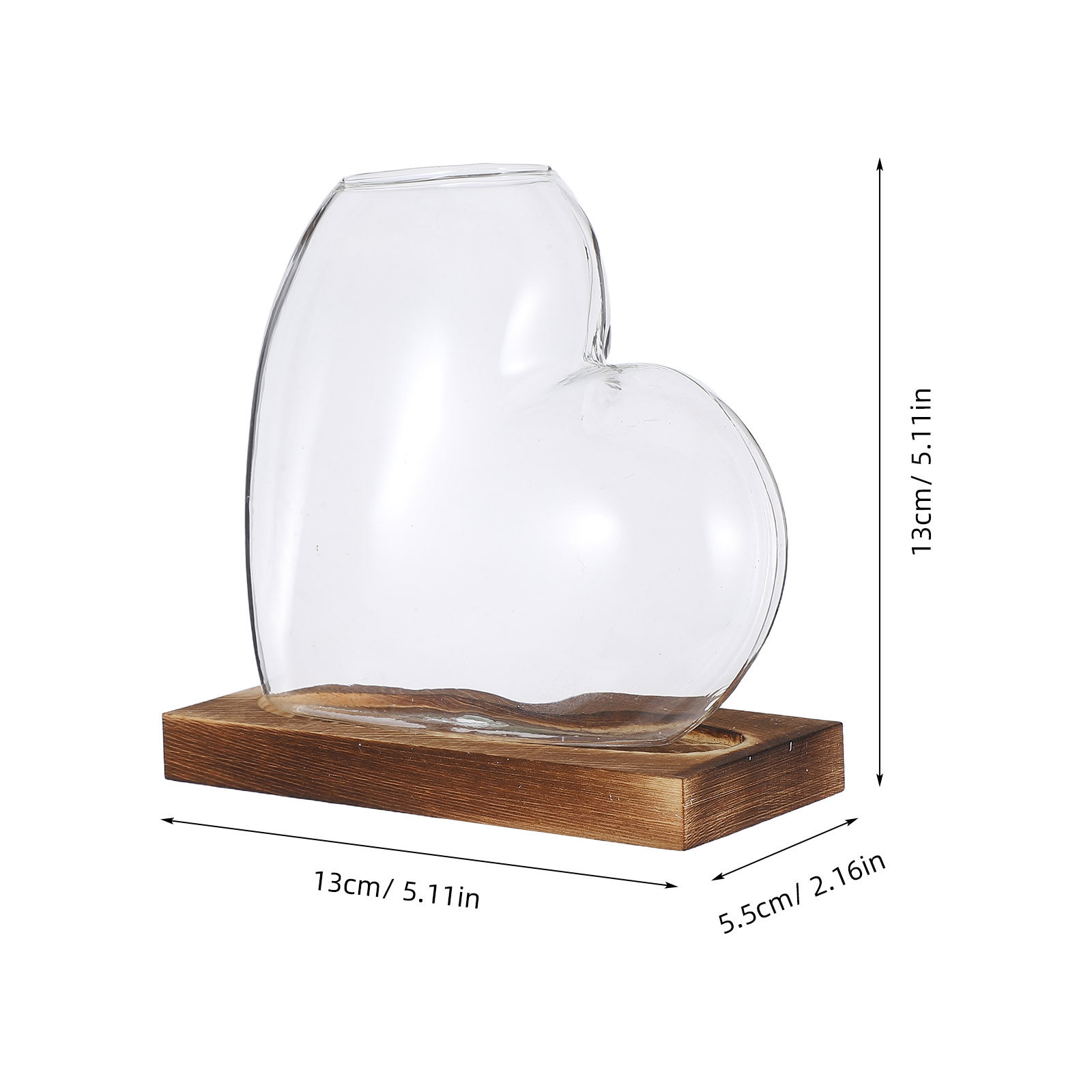 Heart Glass Planter Vase Hydro - огляд і ціна Propagation Station Vase