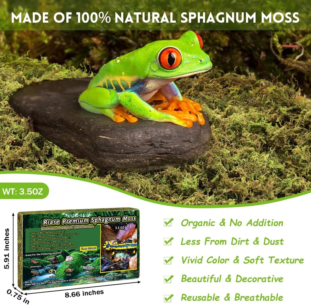 3.5 OZ Premium Sphagnum Moss f - огляд і ціна Sphagnum Moss Dry