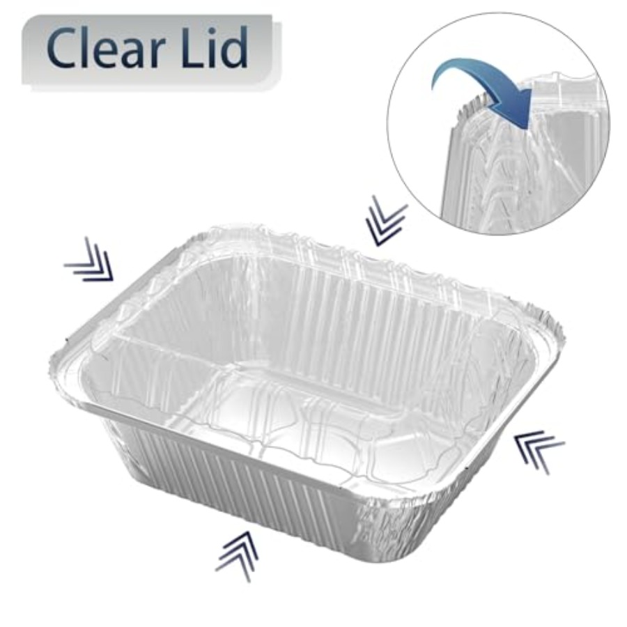 25 Pack Rectangular Disposable - огляд і ціна Plastic Dome Clear