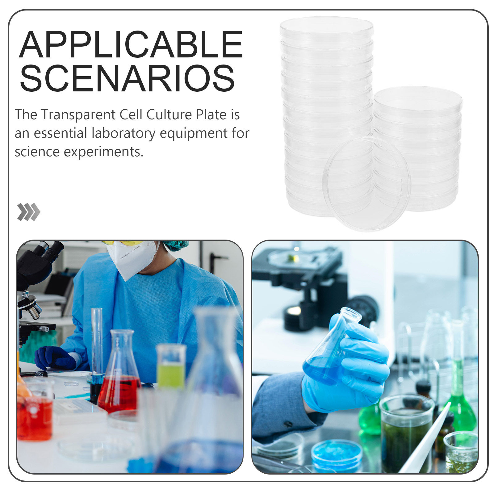 20Pcs Clear Sterile Petri Dish - огляд і ціна Agar Tissue Culture