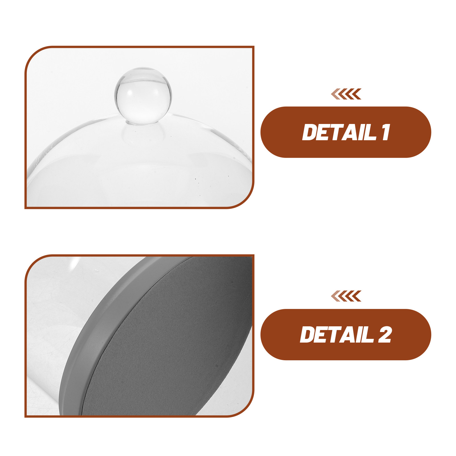 Glass Dome Cloche Bell Jar Cle - огляд і ціна Plastic Dome Clear