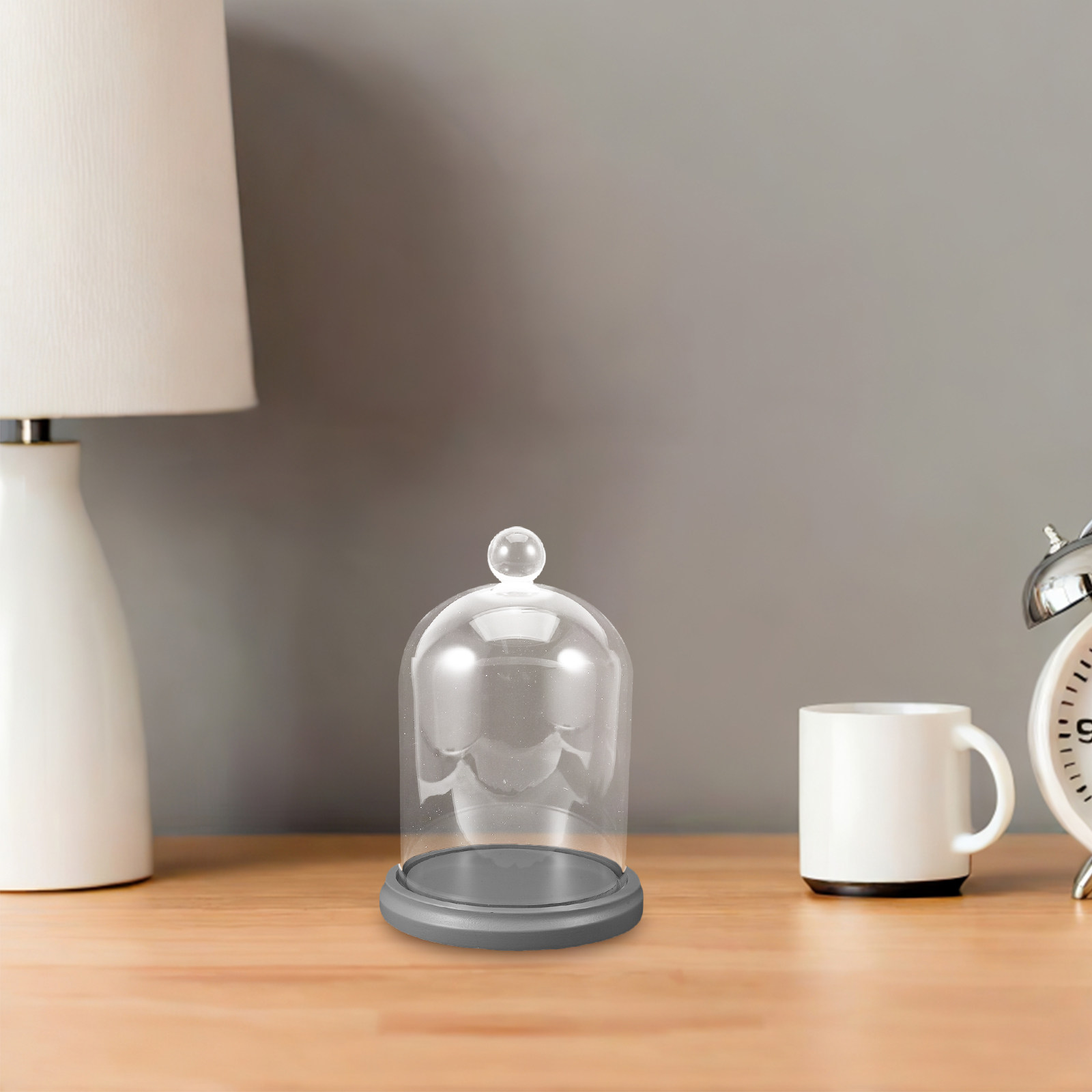 Glass Dome Cloche Bell Jar Cle - огляд і ціна Plastic Dome Clear