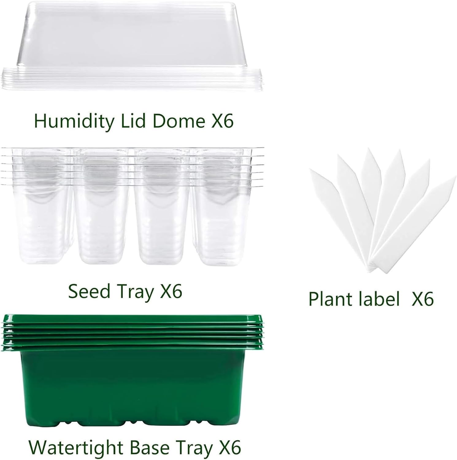 6-Pack Seed Starter Tray with  - огляд і ціна Humidity Dome Kit