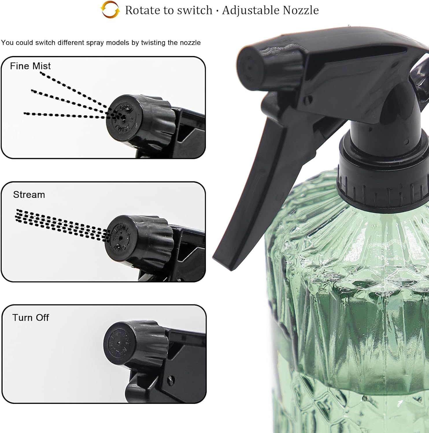 Fine Mist Plant Mister, Handhe - огляд і ціна Misting Bottle Fine