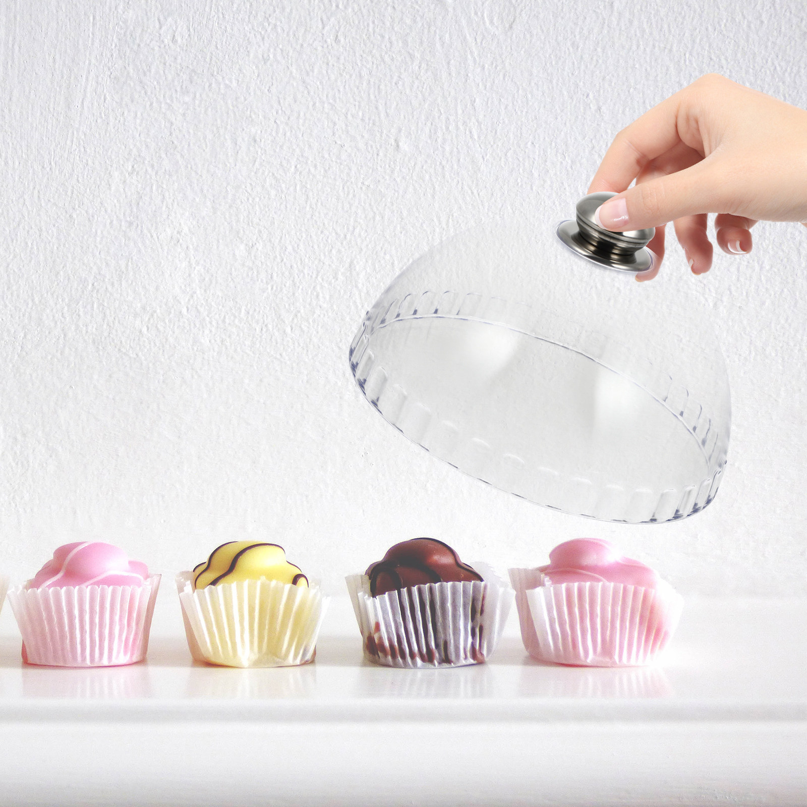 Clear Plastic Dome Food Cover  - огляд і ціна Plastic Dome Clear