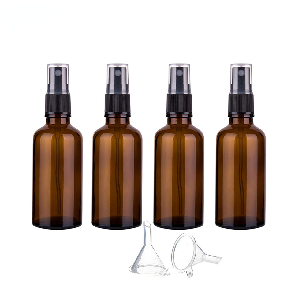 4pcs 50ml Amber Glass Spray Bo - огляд і ціна Misting Bottle Fine