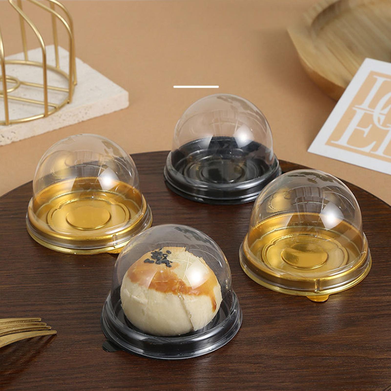 Cupcake Boxes 50pcs Clear Plas - огляд і ціна Plastic Dome Clear