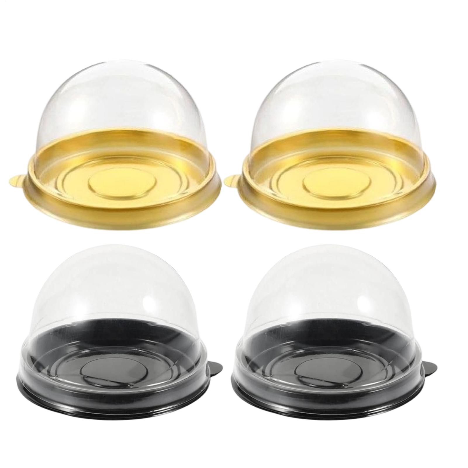 Cupcake Boxes 50pcs Clear Plas - огляд і ціна Plastic Dome Clear