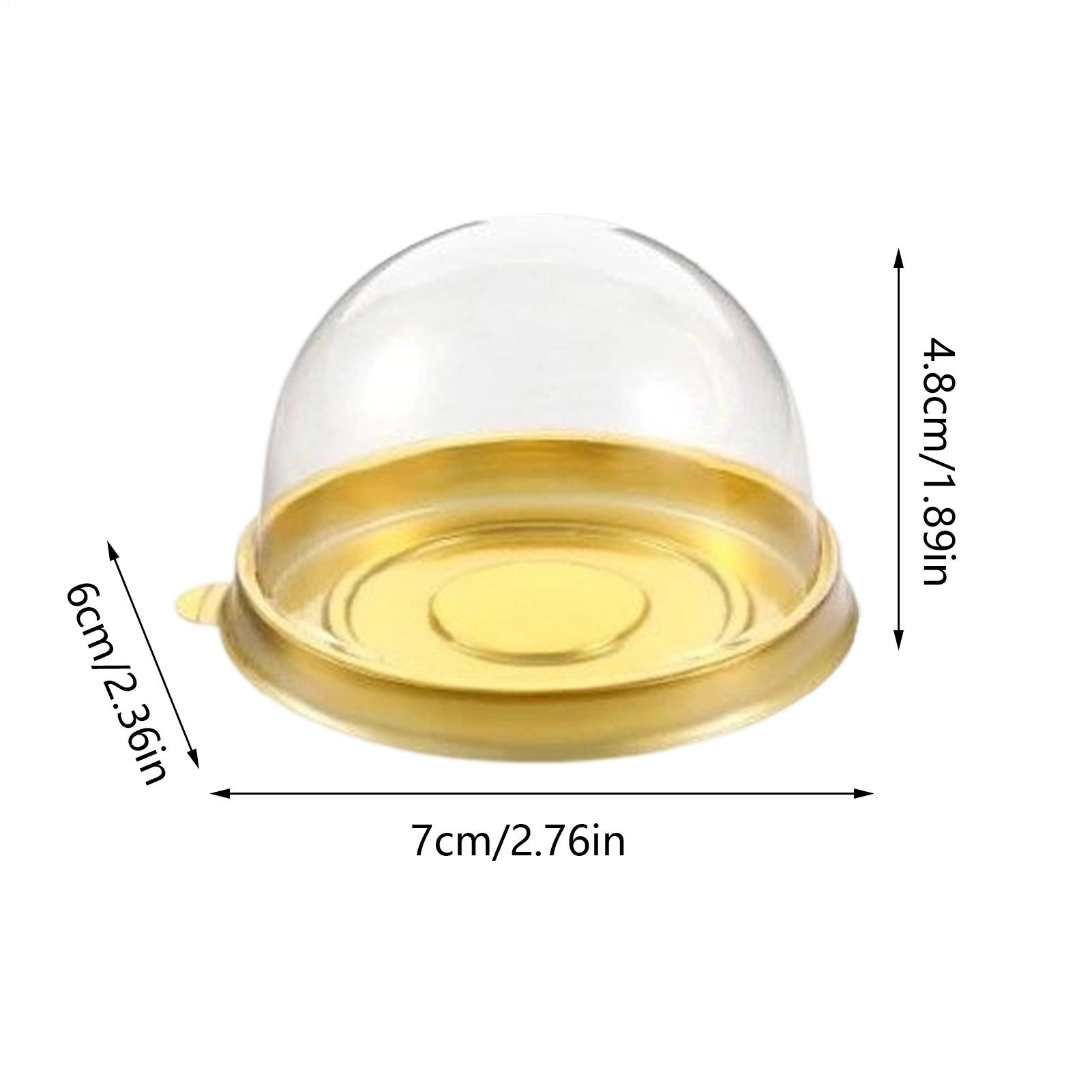 Cupcake Boxes 50pcs Clear Plas - огляд і ціна Plastic Dome Clear